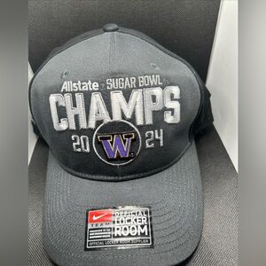 NEW Nike Locker Room Washington AllState Sugar Bowl Champs 2024 Adj Hat